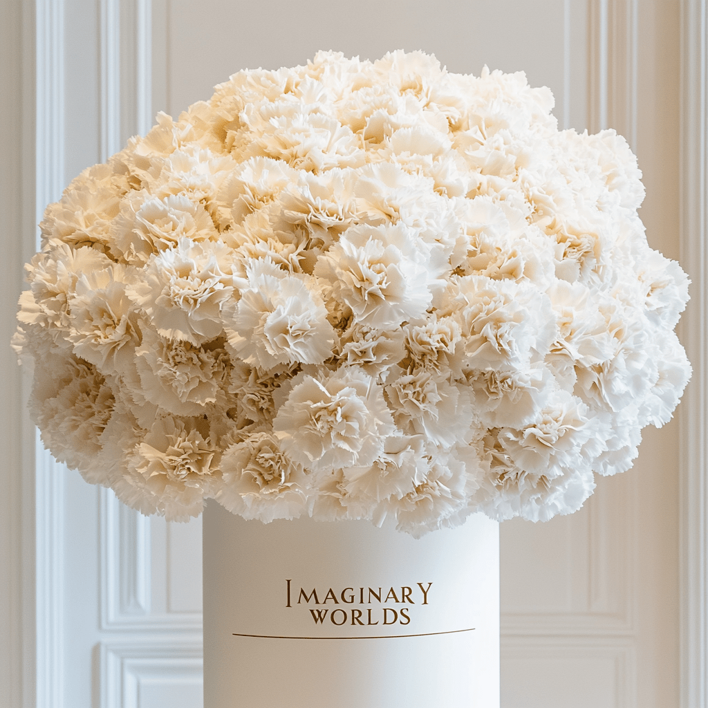 Forever Carnation Box – White Edition - Imaginary Worlds