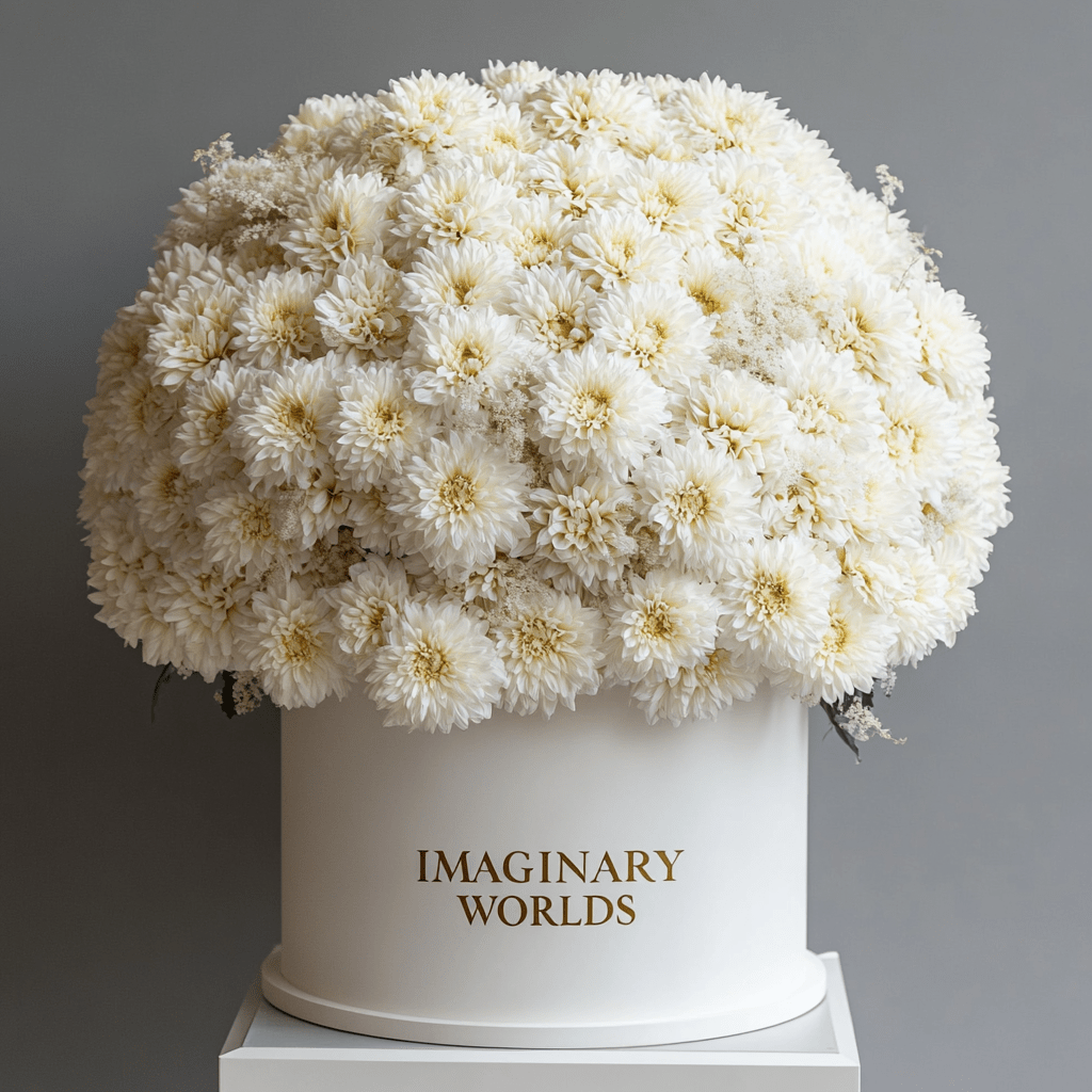 Forever Chrysanthemum Box – White Edition - Imaginary Worlds