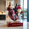 Forever Red Rose Heart Sculpture - Imaginary Worlds