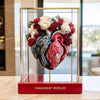 Forever Red Rose Heart Sculpture - Imaginary Worlds