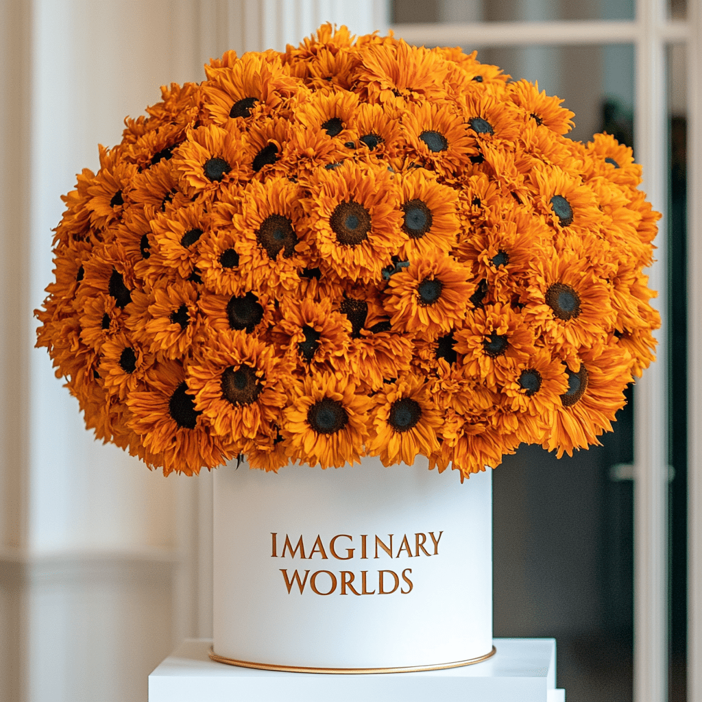 Forever Sunflower Box – Orange Edition - Imaginary Worlds