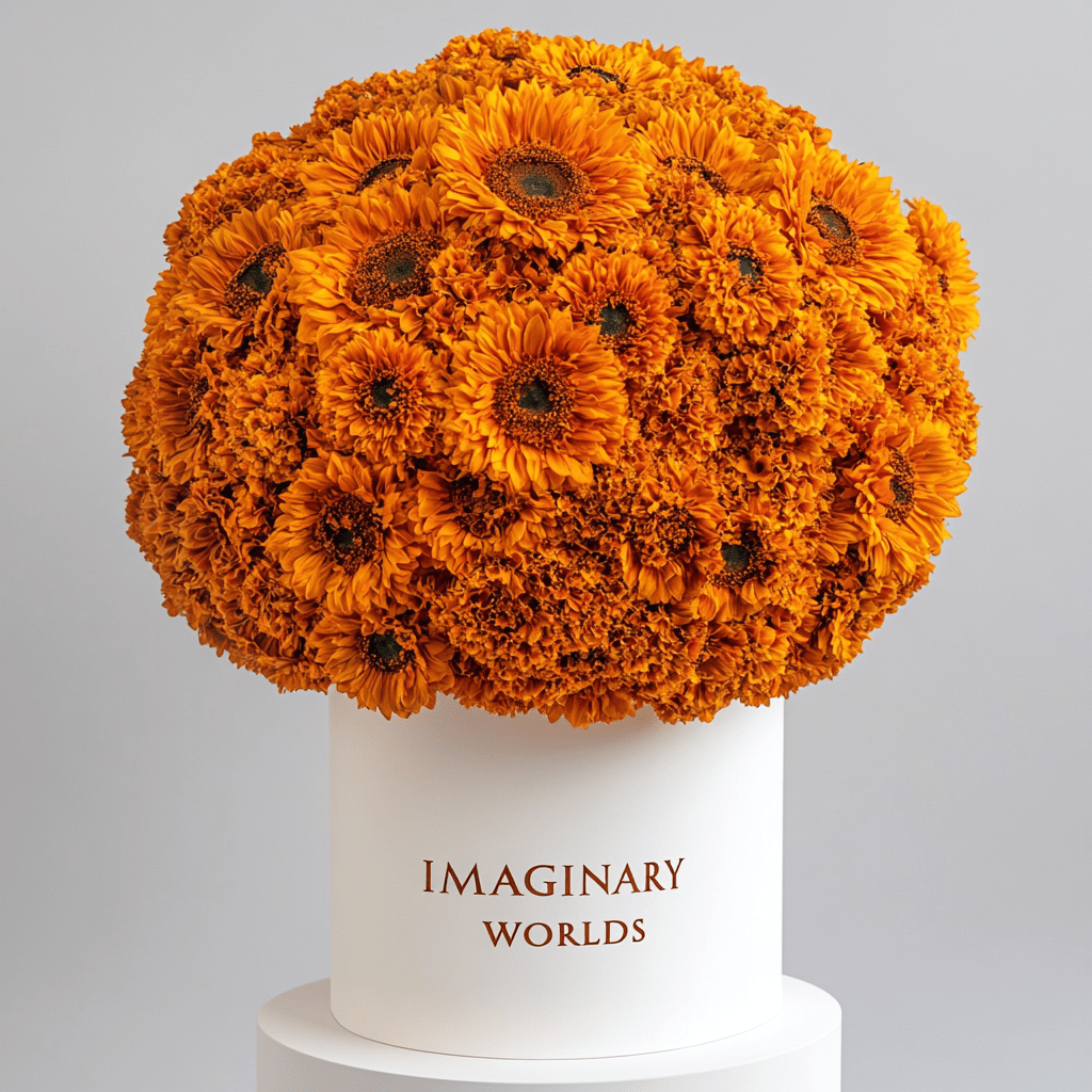 Forever Sunflower Box – Orange Edition - Imaginary Worlds