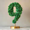 Green Rose Eternal Number 9 Lamp - Imaginary Worlds