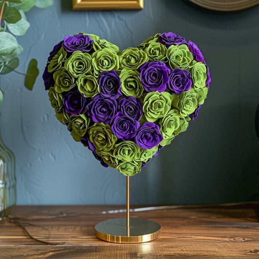 Hades and Persephone Mixed Rose Heart Lamp - Imaginary Worlds