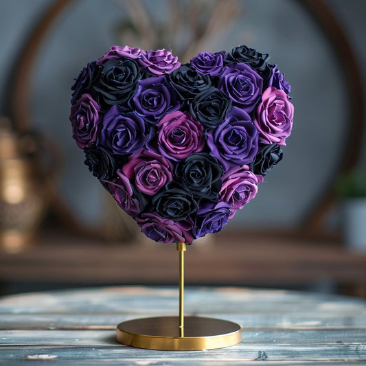 Hecate and Persephone Mixed Rose Heart Lamp - Imaginary Worlds