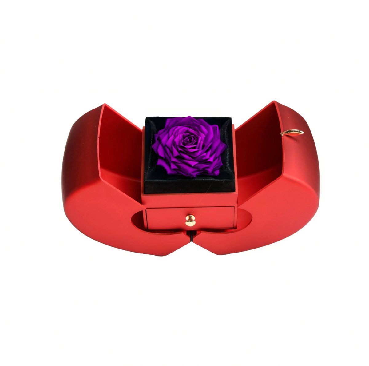 Hecate's Red Apple Eternal Love Gift Box with Purple Rose - Imaginary Worlds