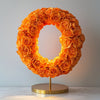 Helios Orange Rose Letter O Lamp - Imaginary Worlds