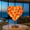 Heracles and Megara Orange Rose Heart Lamp - Imaginary Worlds