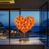 Heracles and Megara Orange Rose Heart Lamp - Imaginary Worlds