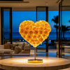 Icarus and Daedalus Yellow Rose Heart Lamp - Imaginary Worlds