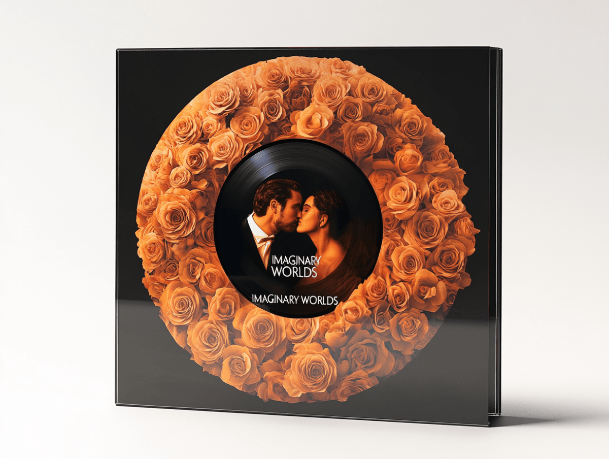 Imaginary Worlds Custom Vinyl Rose Box – Orange Roses Edition - Imaginary Worlds