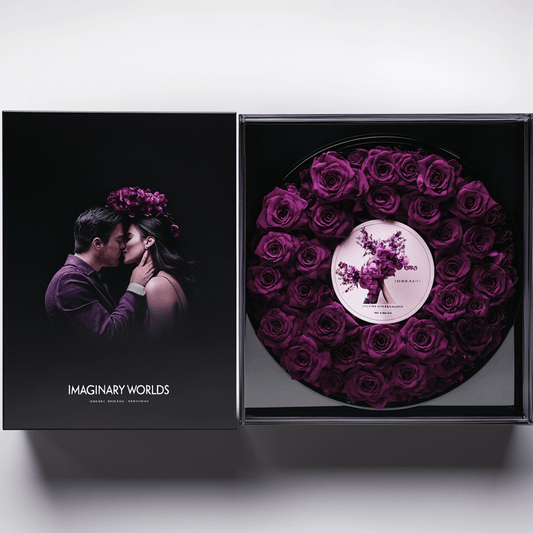 Imaginary Worlds Custom Vinyl Rose Box – Purple Roses Edition - Imaginary Worlds