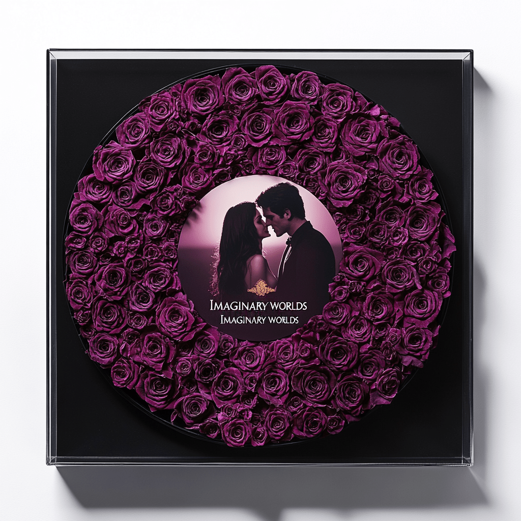 Imaginary Worlds Custom Vinyl Rose Box – Purple Roses Edition - Imaginary Worlds