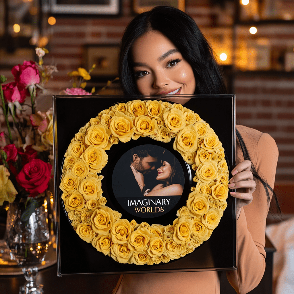 Imaginary Worlds Custom Vinyl Rose Box – Yellow Roses Edition - Imaginary Worlds