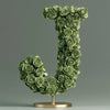 Jason Green Rose Letter J Lamp - Imaginary Worlds