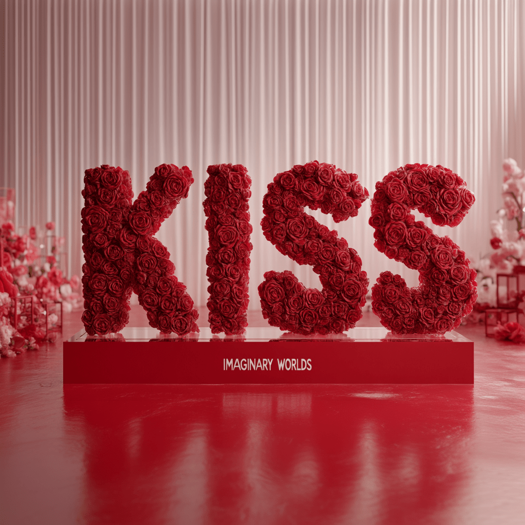 KISS Rose Box Sculpture - Imaginary Worlds