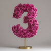 Magenta Rose Eternal Number 3 Lamp - Imaginary Worlds