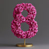 Magenta Rose Eternal Number 8 Lamp - Imaginary Worlds