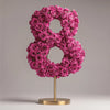 Magenta Rose Eternal Number 8 Lamp - Imaginary Worlds