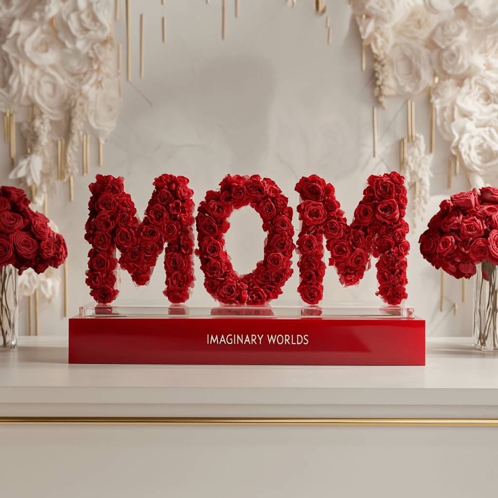 MOM Rose Box Sculpture - Imaginary Worlds