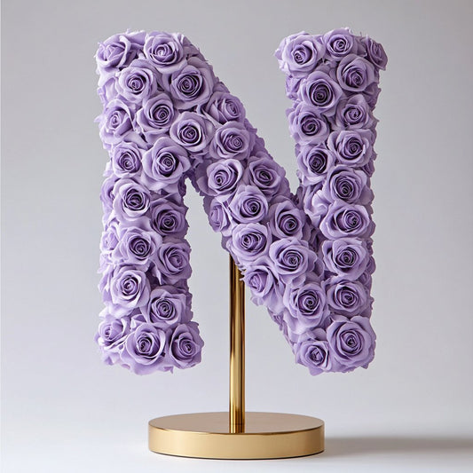 Nike Purple Rose Letter N Lamp - Imaginary Worlds