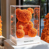 Orange Preserved Rose Bear - Imaginary Worlds