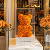 Orange Preserved Rose Bear - Imaginary Worlds