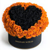 Orange Ramo Buchon with Black Rose Heart - Imaginary Worlds