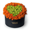 Orange Ramo Buchon with Green Rose Heart - Imaginary Worlds