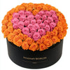 Orange Ramo Buchon with Pink Rose Heart - Imaginary Worlds