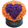 Orange Ramo Buchon with Purple Rose Heart - Imaginary Worlds