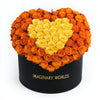 Orange Ramo Buchon with Yellow Rose Heart - Imaginary Worlds