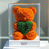 Orange Rose Bear with Green Heart - Imaginary Worlds