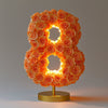 Orange Rose Eternal Number 8 Lamp - Imaginary Worlds