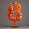 Orange Rose Eternal Number 8 Lamp - Imaginary Worlds