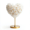 Orpheus and Eurydice White Rose Heart Lamp - Imaginary Worlds