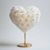 Orpheus and Eurydice White Rose Heart Lamp - Imaginary Worlds