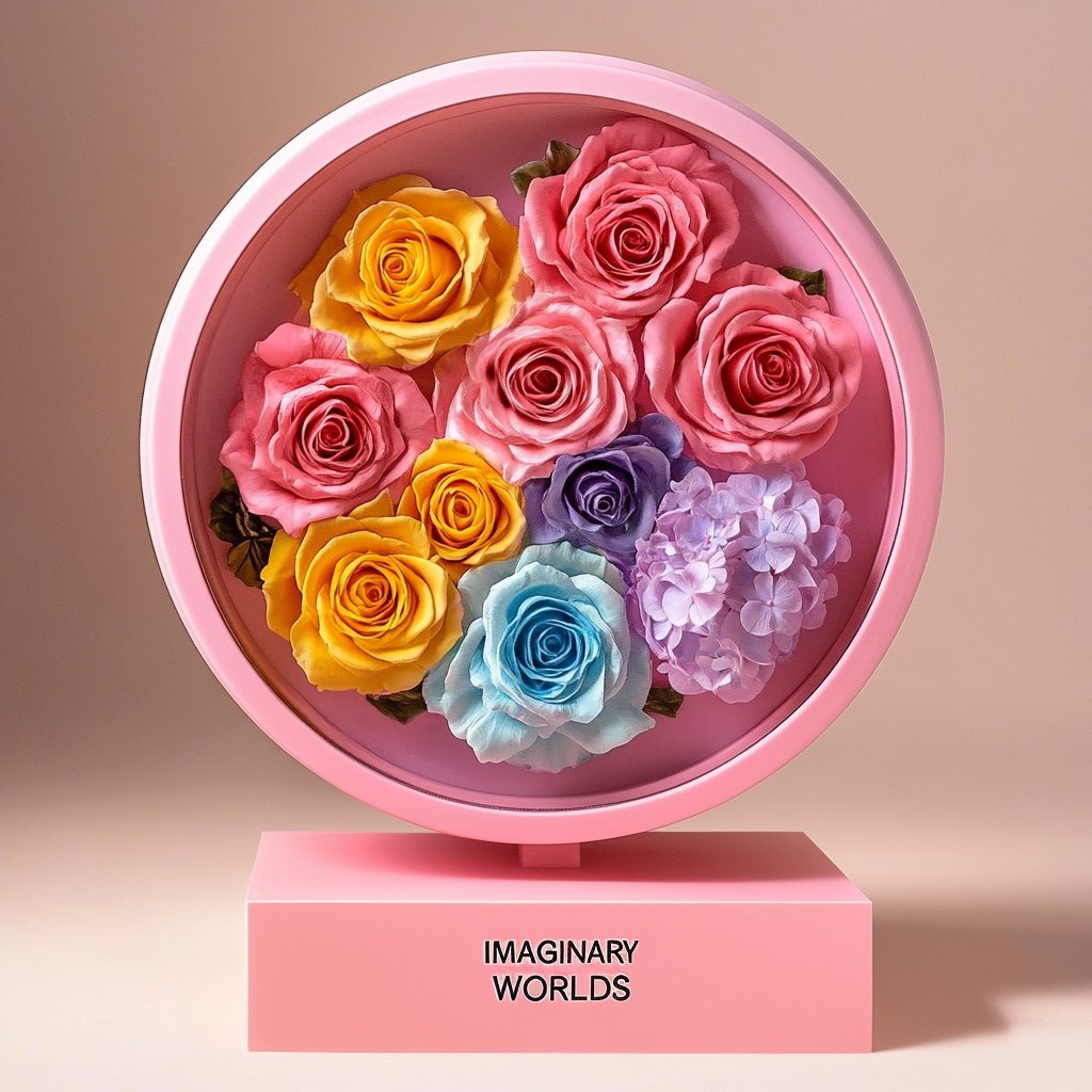 Pastel Harmony Flower Lamp - Imaginary Worlds