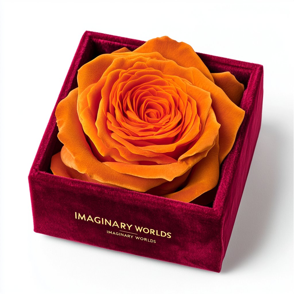 Peach Dreamscape Rose Velvet Elegance - Imaginary Worlds