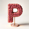 Persephone Pink Rose Letter P Lamp - Imaginary Worlds