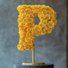 Persephone Yellow Rose Letter P Lamp - Imaginary Worlds