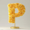 Persephone Yellow Rose Letter P Lamp - Imaginary Worlds