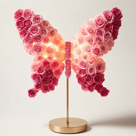 Pink Petal Butterfly Lamp - Imaginary Worlds