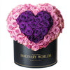 Pink Ramo Buchon with Purple Rose Heart - Imaginary Worlds