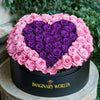 Pink Ramo Buchon with Purple Rose Heart - Imaginary Worlds