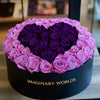 Pink Ramo Buchon with Purple Rose Heart - Imaginary Worlds