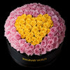 Pink Ramo Buchon with Yellow Rose Heart - Imaginary Worlds