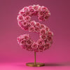 Pink Rose Eternal Letter S Lamp - Imaginary Worlds