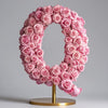 Pink Rose Letter Q Lamp - Imaginary Worlds