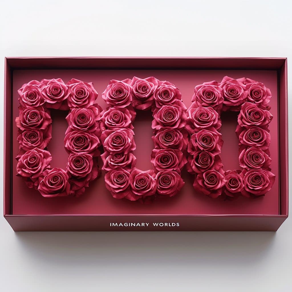 Pink Roses 000 Rose Box - Imaginary Worlds